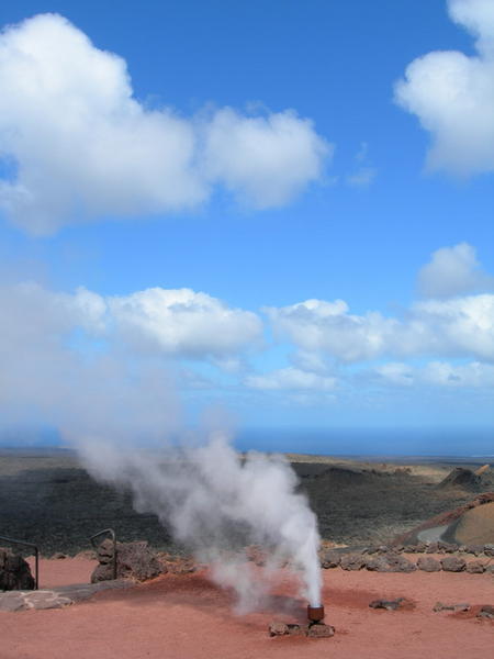 Natural volcanic gases