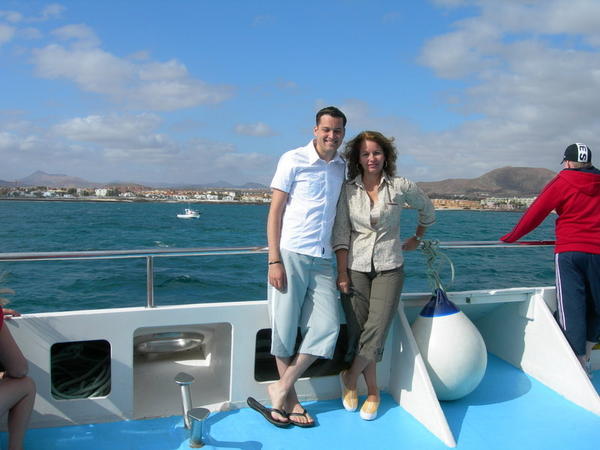 On our way to Fuerteventura island....