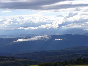 View from Cochasqui towards Quito