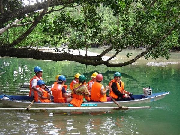 paddle boat to the underground river