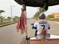 Riding in the Tuk Tuk. Cambodia