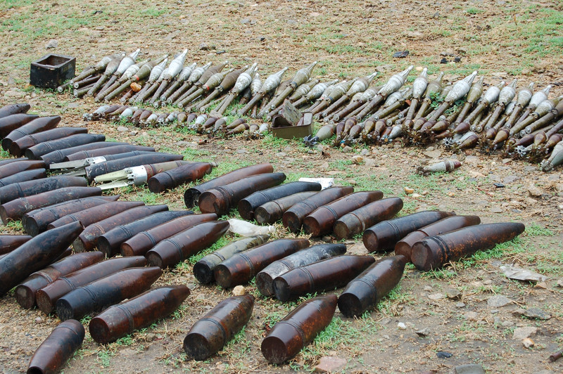 Unexploded ordinance in Laos