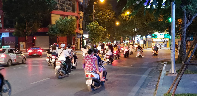 Hanoi night riders
