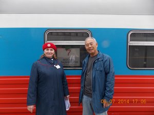 Trans Siberian Day 1 with Provodnitsa
