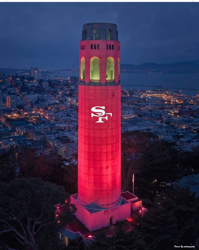 Coit Tower, SF red!