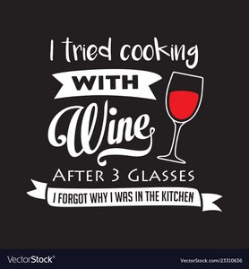 Cook with wine