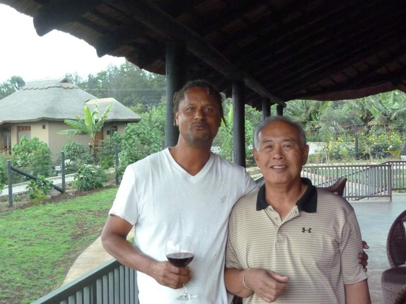 With Mr. Willie at his Ngorongoro lodge
