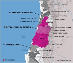 Chile-Central-Valley-Wine-Map
