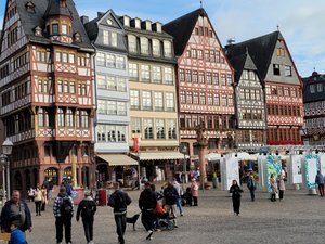 Romer town in old Frankfurt