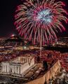 Acropolis fireworks
