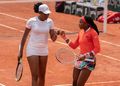 Venus and Coco playing doubles