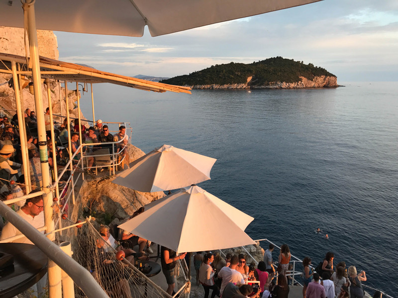 Dubrovnik's famous Buza Bar