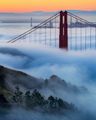 Fog on the Golden Gate Bridge