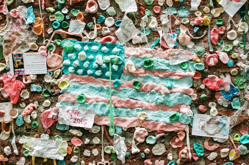 Famous gum wall