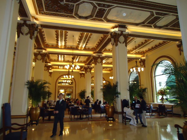 The famous Peninsula Hotel lobby