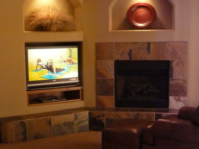 Remote control for TV and fireplace