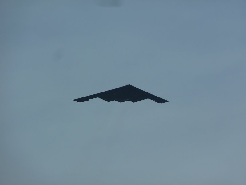 Stealth Bomber Over Indy