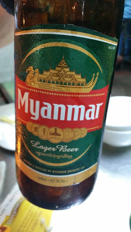 My first Myanmar Beer