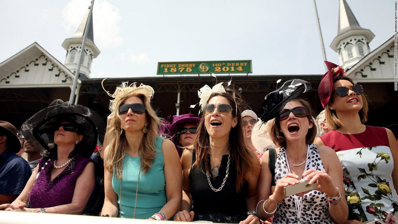 Love the big hats at the kentucky Derby