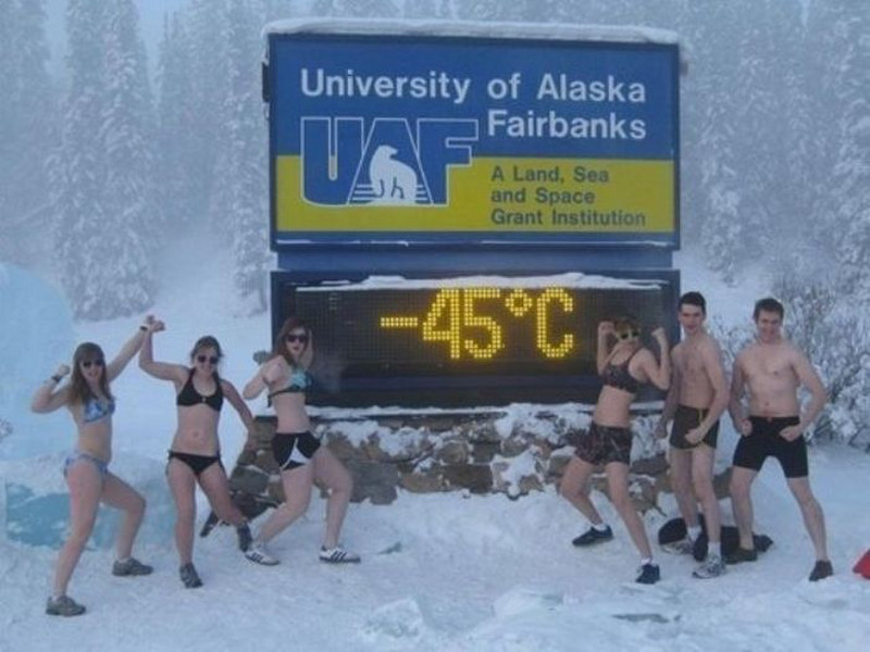 Strange, but typical for Alaska