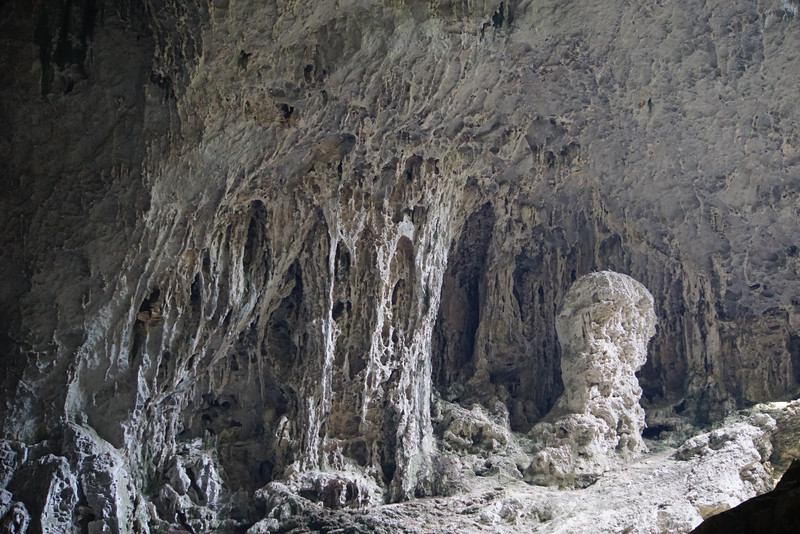 dried up stalagmites & stalactites