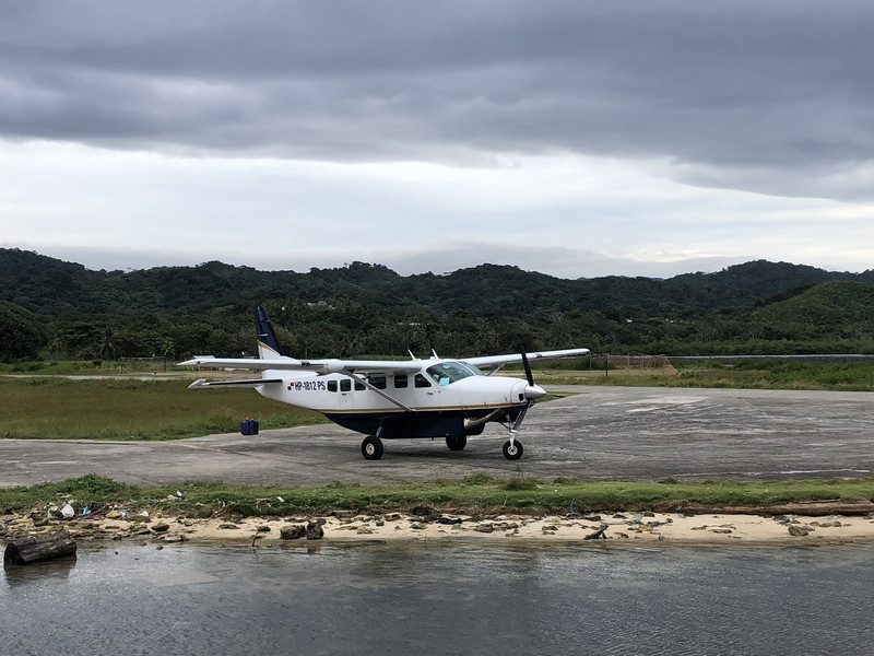 The small prop plane took us to San Blas Island