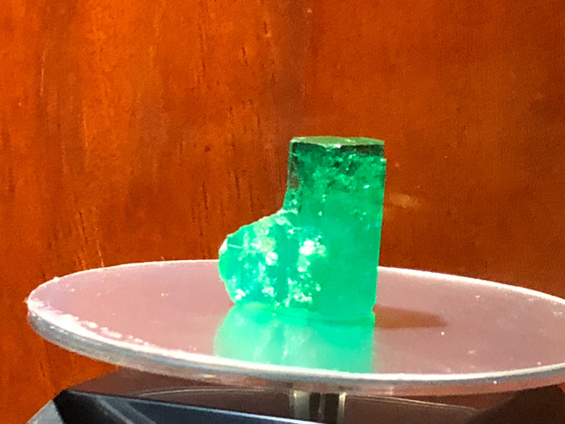 a precious piece of emerald crystal