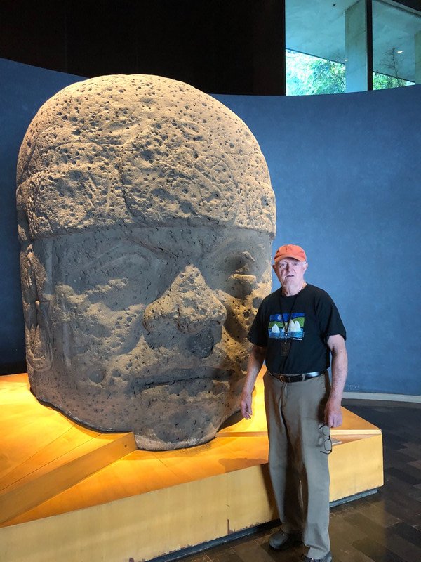 The colossal stone head 