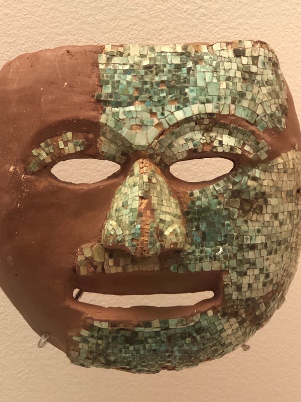 Turquoise mosaic mask