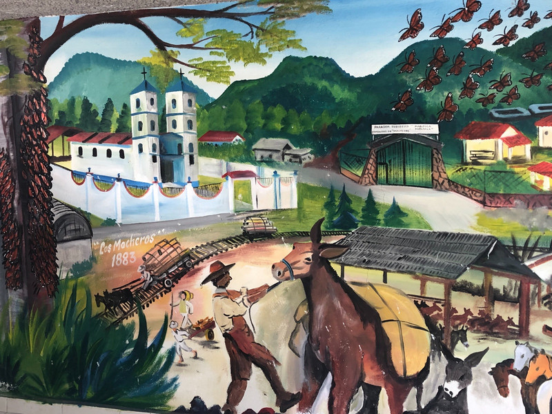Mural on the visiting center