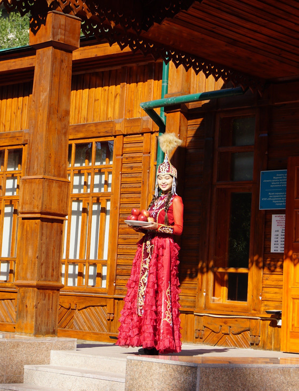 Traditional clayed Kazak lady at the Musical instruments Museum