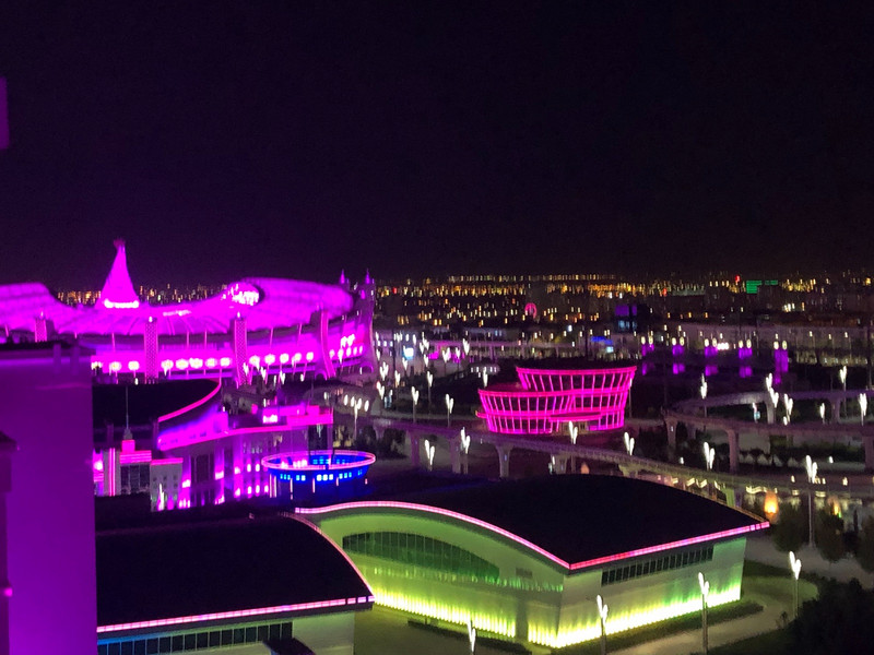 The color of Ashgabat at night