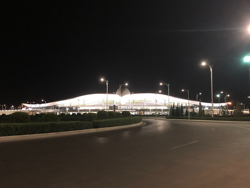 Ashgabat airport - the falcon