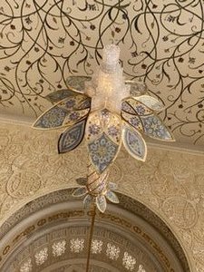 One of many chandeliers