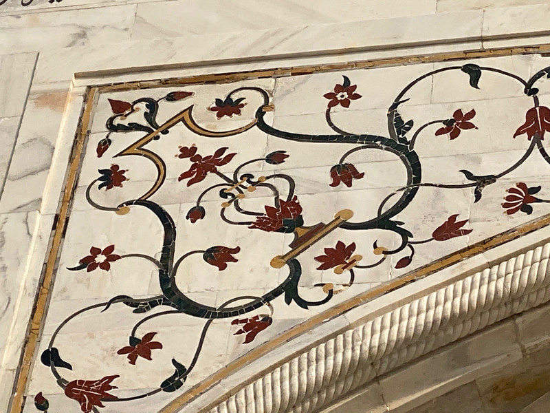 Intricate marble inlays