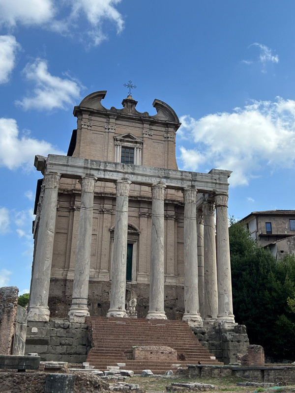 Ancient building in Rome Forum