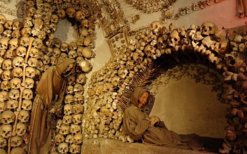 Capuchin skull decroated Crypt 