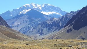 The south wall of Aconcagua ...its just too bad that the climbing season has closed.....
