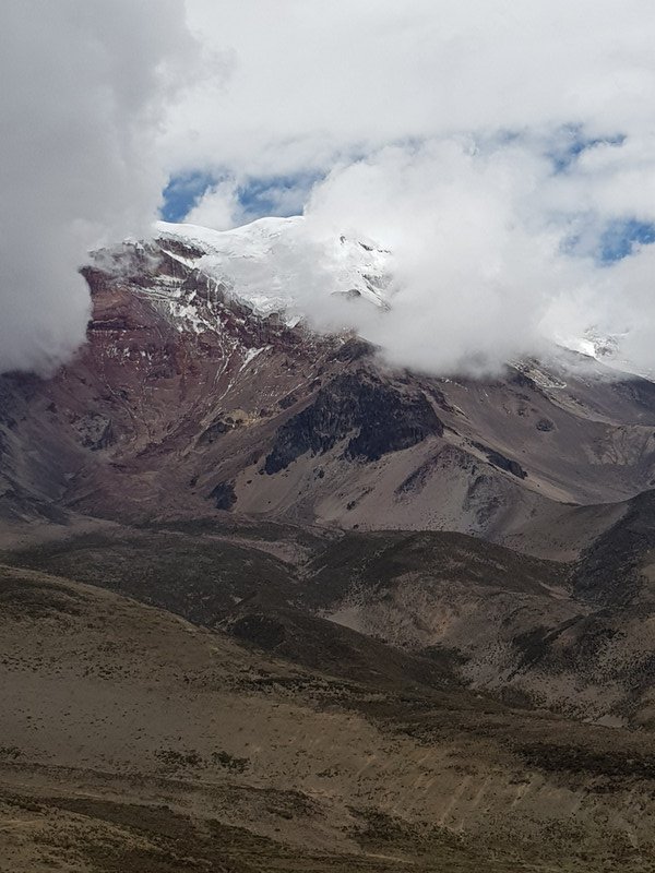 The top of Chimborazo in the clouds