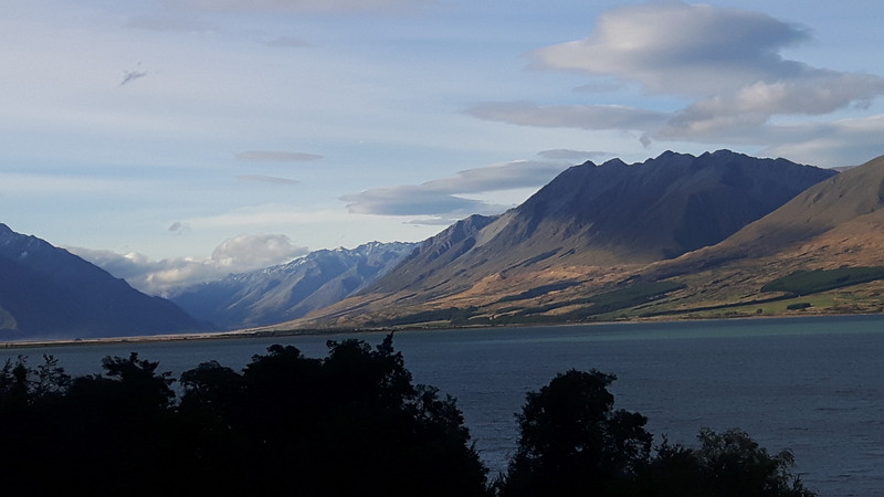 Not a bad view from our room in Lake Ohau lodge...