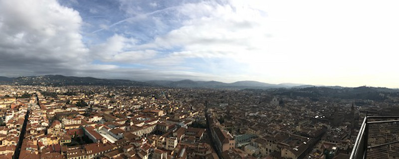 View of Firenze from on top of the Duomo 