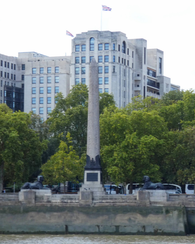 Cleopatra's Needle on bank of Thames