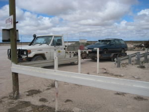 Getting a tow on the Nullarbor