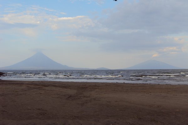 First glimpse of Ometepe