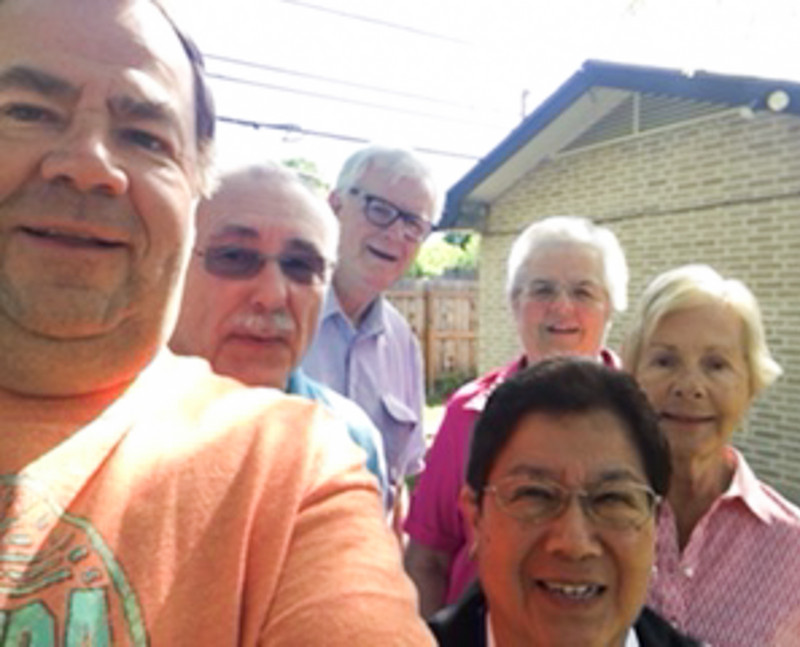 Our Faith Sharing Group: Tom, Paul, Gary, Annette, Helga, Elizabeth