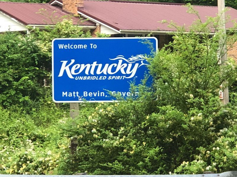 I’m in Kentucky now.
