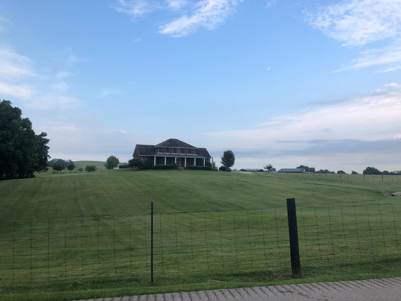 Beautiful homes with bluegrass ranches.