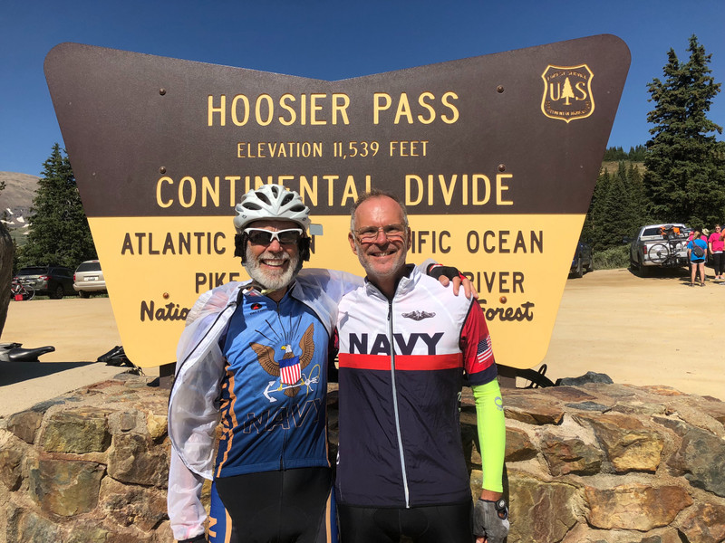 Pat and I at the top of Hoosier 