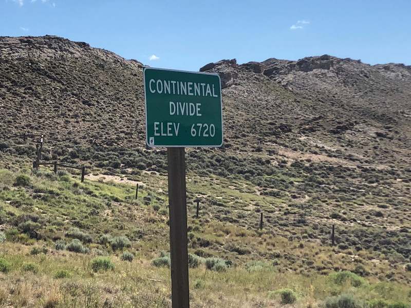 Crossed the Continental Divide again