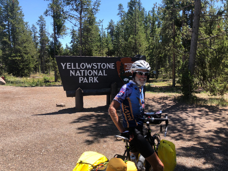 Entering Yellowstone 